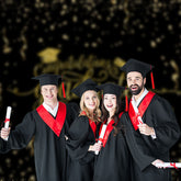 Aperturee - Gold Ribbon Congratutaions Grad Photo Backdrop